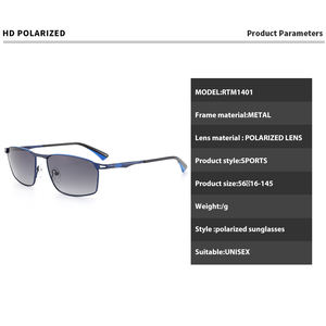 Gafas de Sol Deportivas Unisex ROBO 2026, Lentes Polarizadas TAC, Ligeras, Protección UV400, Marco Metálico, para Ciclismo al Aire Libre, Color Blanco y Rojo - Product Image 3