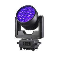 Projecteur LED à tête mobile zoom étanche IP65 19x40W Big Bee Eyes pour extérieur, RGBW, contrôle DMX512, 8000K, dimmable, aluminium + plastique