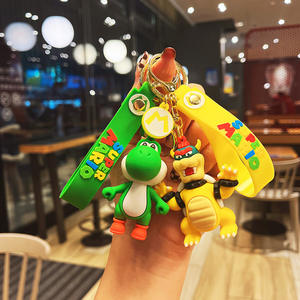 Porte-clés mousqueton 3D en caoutchouc souple 2026, personnage de dessin animé de films américains et d'anime 'Inside Out', cadeau d'affaires écologique - Product Image 4