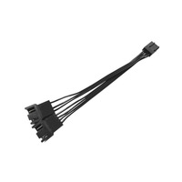 Kabel Ekstensi Daya Kipas 1 ke 2, Kabel Splitter Kipas PWM 3pin dan 4pin untuk Kabel Pengisian Daya Kipas Pendingin Komputer