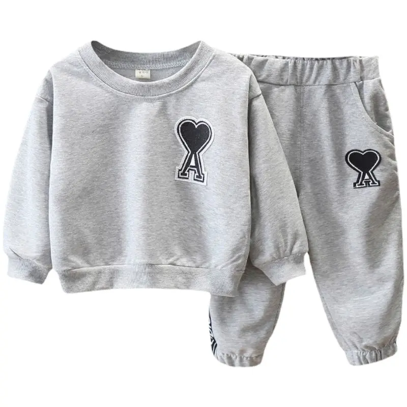 1-12 years sport embroidery ropa infants teenage children`s kids little clothes boy`s toddler baby boys clothing sets wholesale