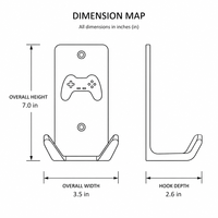 Support de manette personnalisé en acrylique solide, imprimé UV, double support pour manettes de jeu Xbox PS5, organisateur de bureau et de salle de jeux