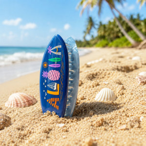 Pinza de Pelo Personalizada DongDong con Diseño de Tabla de <span class=keywords><strong>Surf</strong></span>, Accesorio para el Cabello con Temática Tropical de Playa, Divertida Pinza de Pelo Hawaiana <span class=keywords><strong>Aloha</strong></span>, Venta al Por Mayor - Product Image 1