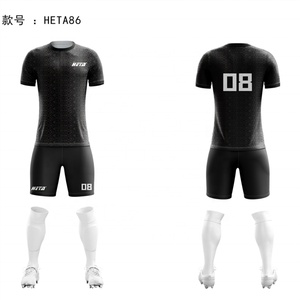 ชุดฟุตบอลพิมพ์ลายแบบซับลิเมชั่น เสื้อฟุตบอลผู้ชาย กางเกงขาสั้นระบายอากาศ ชุดเสื้อฟุตบอลซับลิเมชั่น เสื้อฟุตบอล กางเกงขาสั้น - Product Image 2
