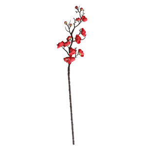 Branches de fleurs de prunier artificielles West Lake Butterfly, 10cm-30cm, fleurs en soie rouge pour décoration intérieure et mariage - Product Image 5