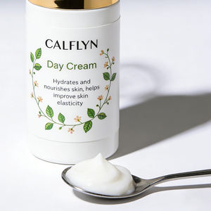 Crème de jour CALFLYN, hydratante, soin quotidien du visage, nourrit la peau, stimule l'élasticité cutanée, lotion légère, soin naturel de la peau - Product Image 4