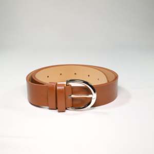 Cinturón Básico para Mujer con Hebilla de Anillo en D, Cinturón Casual de PU con Hebilla de Hierro, Ajuste Estándar - Product Image 2