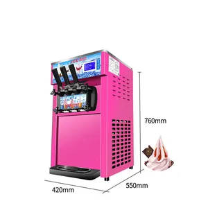 Commercial Ice Cream Machine With Led Display Screens Soft Serve Ice Cream Machine Counter Top