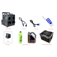 Machine à bulles de fumée LED professionnelle 1500W, 2 têtes RGB DMX512, télécommande sans fil, boîtier métallique durable, bulles de fumée pour mariage DJ