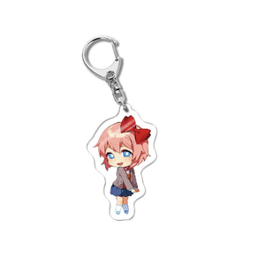 Portachiavi in acrilico per Doki Doki Literature Club, Monika Natsuki, decorazione per borsa, ciondolo, ornamento squisito, collezione, regalo per fan, giocattolo - Product Image 5