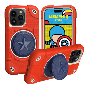 Funda Protectora de Silicona con Anillo de Soporte, Apta para iPhone 15Pro Max, Resistente a Golpes y Caídas - Product Image 3