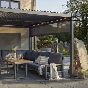 Casa de jardín pérgola de metal impermeable bioclimática pérgola de aluminio Casa de jardín pérgola de metal - Product Image 4