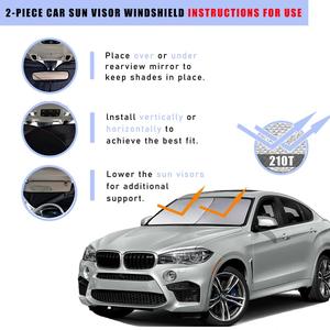 Pare-soleil pliable et portable QM pour pare-brise de voiture, personnalisable à faible MOQ pour vitres de voiture - Product Image 3
