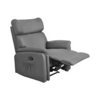 Fauteuil inclinable électrique moderne à dossier haut pour cinéma maison, avec fonction de levage électrique