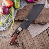 Couteau à désosser à lame pleine de 8,6 pouces, hachoir de boucher, couteau de chef forgé à la main en acier, avec étui en cuir – Meilleures ventes