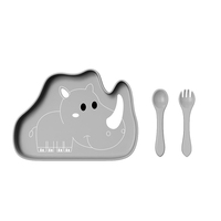 Bavoirs Offre Spéciale personnalisés, bols, assiettes, fourchettes et cuillères, coffret cadeau sans BPA, vaisselle à ventouse en silicone, ensemble d'alimentation pour bébé