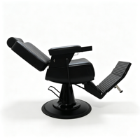 Eurosun 3308 CORRECT Fauteuil de coiffure et de permanente de style Mid-Century, réglable, pivotant, relevable, semi-étui, rotation à 360 degrés, pour salon commercial