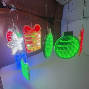 2026 New Customized 3D Infinity Tunnel LED String <b>Lights</b> Art Deco Eco-Friendly Semi-Transparent Plastic <b>Mirror</b> Multicolor - Product Image 3