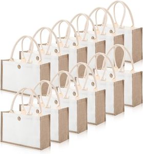 Cotton Canvas <strong>Jute</strong> Letter Pattern Tote <strong>Bag</strong> With Custom Printed Logo Gift Option Promotion Sublimation Blank - Product Image 1