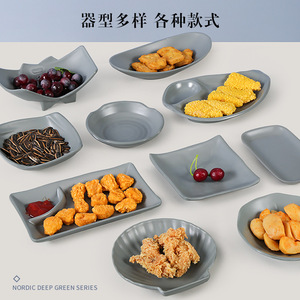 จานเมลามีนรูปไข่ สีพื้น ทนทาน ใช้สำหรับงานปาร์ตี้ - Product Image 2