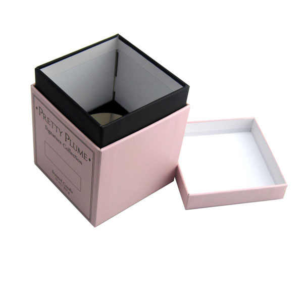 Candle box Custom Luxury White Rigid paper box for candle Jar Set Gift ...