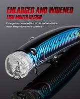 CHEERY Feed Popper Topwater 100mm20g 120mm29g 150mm55g Wobbler Sea Tuna GT Fishing Lure