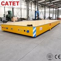 Chariot électrique sans rail à batterie lithium 30 tonnes, chariot de transfert robuste pour la manutention de matériaux en atelier et entrepôt