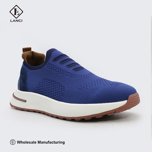 LANCI <span class=keywords><strong>Sneakers</strong></span> en tricot entièrement personnalisables, respirantes, choix de motifs, confort premium, style unique, <span class=keywords><strong>sneakers</strong></span> de luxe de créateur - Product Image 1