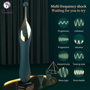 Vibrateur à double tête en silicone, étanche, pour stimulation clitoridienne, jouet sexuel sûr pour le corps, directement de l'usine - Product Image 4