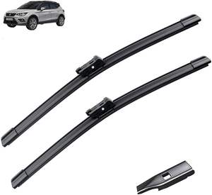 Juego de Limpiaparabrisas Delanteros para <span class=keywords><strong>Seat</strong></span> <span class=keywords><strong>Arona</strong></span> 2017-2023 2018 2019 2020 <span class=keywords><strong>2021</strong></span> 2022, Escobilla Limpiaparabrisas con Recubrimiento, 26\"+18\" - Product Image 2