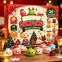Nouveau Calendrier de l'Avent Squishies Noël 2026 – Compte à rebours de 24 jours – Jouet anti-stress à presser – Cadeau de fête et de Noël