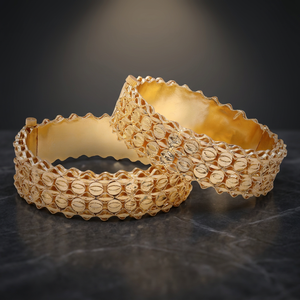 Pulseras y Brazaletes de Lujo de Latón Bañado en Oro al por Mayor, Pulseras y Brazaletes de Moda para Mujer con Baño de Oro Personalizado, Joyería de Oro - Product Image 4