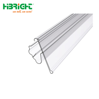 Highbright Bandes porte-étiquettes en PVC sans BPA, écologiques, longueur personnalisable, installation facile pour étagères en bois et en métal