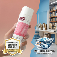 Shampooing et revitalisant 2-en-1 en gros pour perruques synthétiques, nettoyage en profondeur avec huile de coco et huile d'argan pour perruques Lace Front, OEM