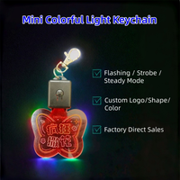 Porte-clés LED en acrylique avec logo personnalisé, lumière changeante de couleur, breloque pour sac, pour événements promotionnels, cadeaux d'entreprise et articles de fans.