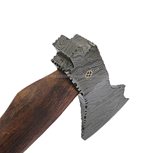 Hache Tomahawk en acier Damas de haute qualité, nouveau design, manche en bois de frêne Steel Craft International, lame tranchante, pour la survie, garantie 1 an - Product Image 2