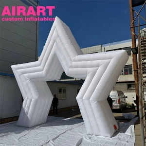 Hình ngôi sao <span class=keywords><strong>Inflatable</strong></span> Trắng vòm, LED <span class=keywords><strong>Inflatable</strong></span> Sao giáng sinh vòm cho trang trí ngoài trời - Product Image 2