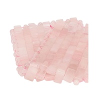 Máscara de Ojos Refrescante de Cuarzo Rosa, Máscara de Ojos de Cristal Rosa Natural, Máscara de Ojos Hecha a Mano con Cuentas de Piedras Preciosas, Máscara de Ojos para Terapia de Frío