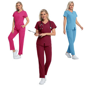 Tenues d'infirmière, ensembles de blouses médicales, vente en gros de blouses médicales, fournisseurs de blouses médicales, tenue d'infirmière, uniformes d'infirmière d'hôpital, style à fermeture éclair - Product Image 1