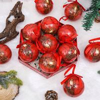 Nuove Decorazioni Natalizie in Scatola, Ornamenti per Finestre, Pendenti per Albero, Decorazioni Appese, Modelli di Palline Decoupé