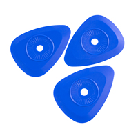 YLWRAP Raclette triangulaire en plastique pour l'application de film automobile, lame de découpe pour interstices, outil de pose pour film vinyle et teintage de vitres