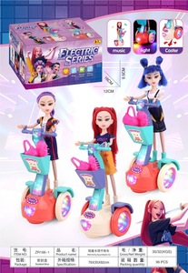 Juguete de coche eléctrico de equilibrio para aprendizaje temprano con música y luces, con ruedas universales, para niñas, estilo K-POP Demon Hunter, venta al por mayor - Product Image 6
