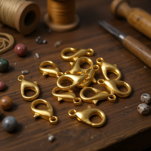 Chiusure a Moschettone Ilan 12mm Oro 12 Pezzi Componenti per Gioielli - Product Image 2