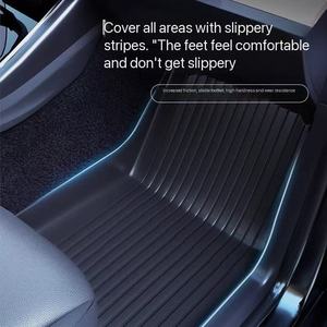 พรมปูพื้นรถยนต์แบบสั่งทำรุ่นใหม่ปี 2025 กันน้ำ ผลิตจากวัสดุ TPE ทนทาน สำหรับรถยนต์เทสล่า รุ่น <span class=keywords><strong>3</strong></span>/Y รุ่นอัปเกรด - Product Image 2