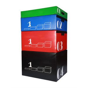 Nhà Máy biểu tượng tùy chỉnh 4 trong 1 phòng tập thể dục thiết bị PVC mềm <span class=keywords><strong>plyometric</strong></span> nhảy hộp cho tập thể dục phòng tập thể dục nhảy Đào Tạo - Product Image 3