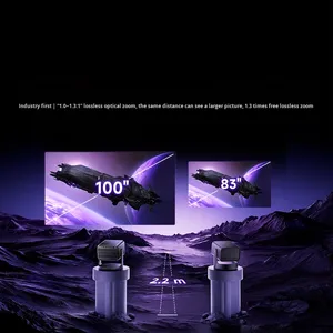 Nouveau projecteur <span class=keywords><strong>Hisense</strong></span> C3S version lumineuse 2026, 2400lm 4K, zoom optique MT9681 pour projection laser tricolore, idéal pour la maison et les jeux <span class=keywords><strong>TV</strong></span> - Product Image 4