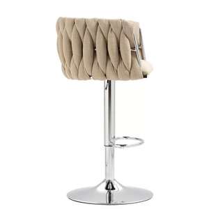 مقعد بار فاخر حديث قابل للتعديل في المنزل ، دوار درجة ، كرسي بار للمطبخ - Product Image 3