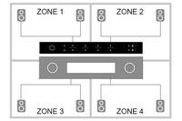 Multi zone H400 Wifi Streaming Vorverstärker Wireless Audio Streamer Multi zone Vorverstärker für Smart Home