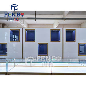 Iluminación LED 2025, diseños de sala de exposición de joyería de oro blanco, diseño de mostrador de muebles de tienda de joyería - Product Image 3