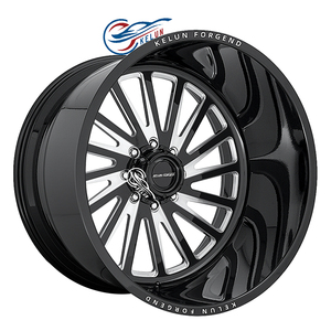 Jantes de camionnette noires en alliage forgé, concaves profondes, 6*139.7 8*165.1 8*70, en aluminium - Product Image 3